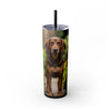 Skinny Tumbler with Straw – 20 oz Stainless Steel Cup