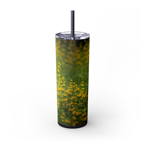Skinny Tumbler with Straw – 20 oz Stainless Steel Cup