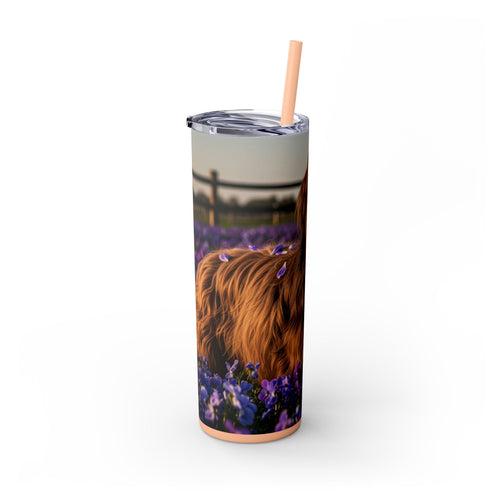 Skinny Tumbler with Straw – 20 oz Stainless Steel Cup
