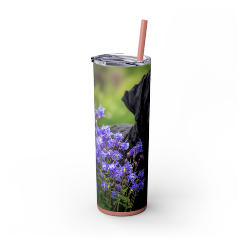 Skinny Tumbler with Straw – 20 oz Stainless Steel Cup
