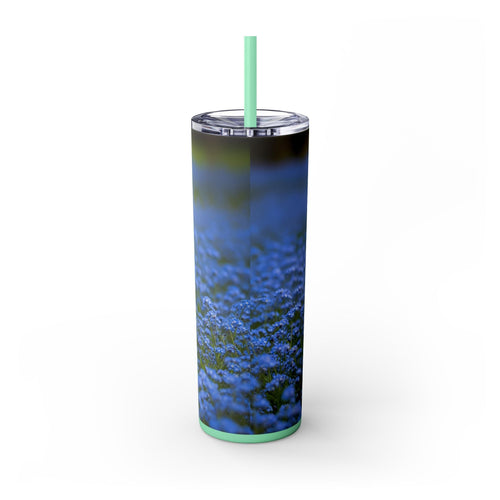 Skinny Tumbler with Straw – 20 oz Stainless Steel Cup