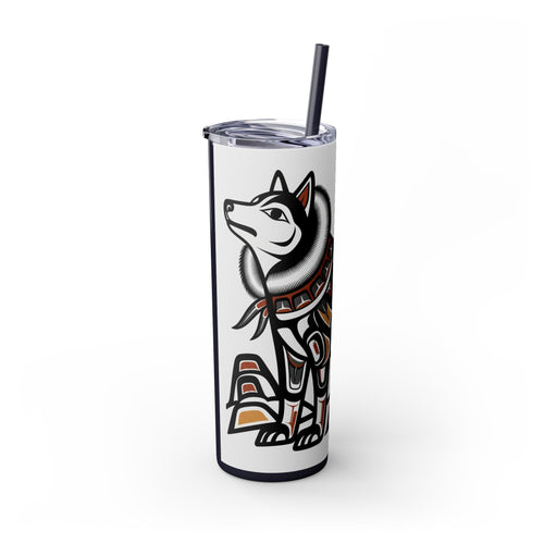 Skinny Tumbler with Straw – 20 oz Stainless Steel Cup
