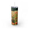 Skinny Tumbler with Straw – 20 oz Stainless Steel Cup
