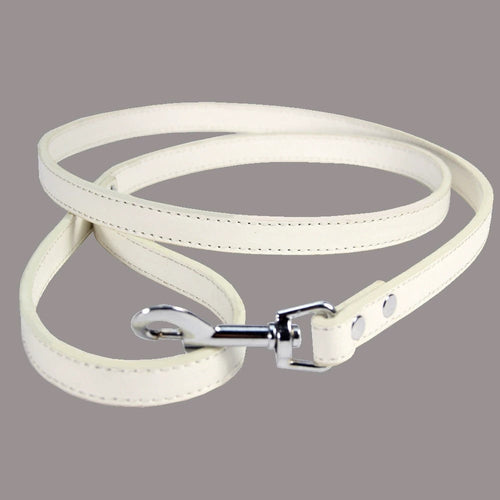 Classic Leather Dog Leash – Soft Vegan Leather Everyday Walking Lead