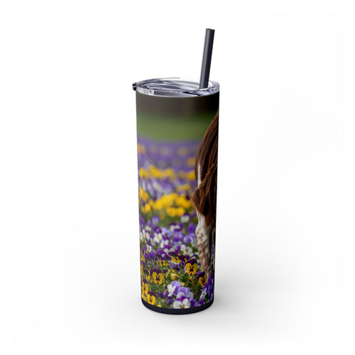 Skinny Tumbler with Straw – 20 oz Stainless Steel Cup