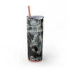 Skinny Tumbler with Straw – 20 oz Stainless Steel Cup