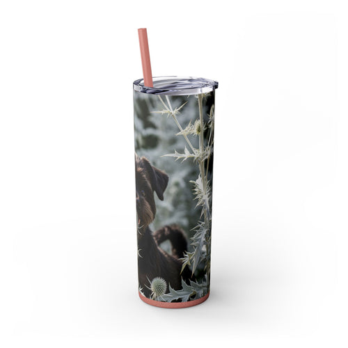 Skinny Tumbler with Straw – 20 oz Stainless Steel Cup