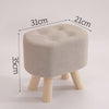 Nordic Solid Wood Household Fabric Bench And Coffee Table Stool
