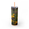 Skinny Tumbler with Straw – 20 oz Stainless Steel Cup