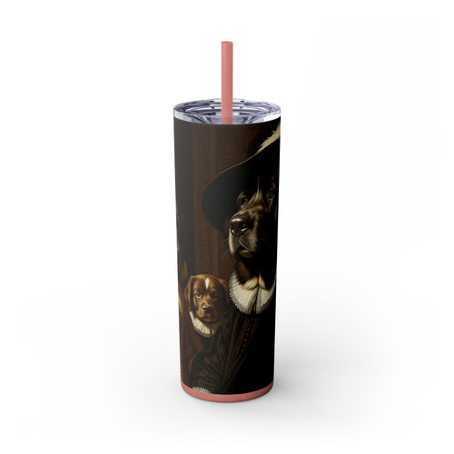 Skinny Tumbler with Straw – 20 oz Stainless Steel Cup