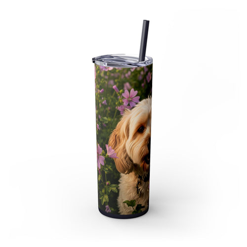 Skinny Tumbler with Straw – 20 oz Stainless Steel Cup