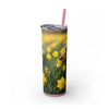 Skinny Tumbler with Straw – 20 oz Stainless Steel Cup