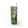 Skinny Tumbler with Straw – 20 oz Stainless Steel Cup
