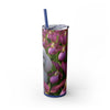 Skinny Tumbler with Straw – 20 oz Stainless Steel Cup