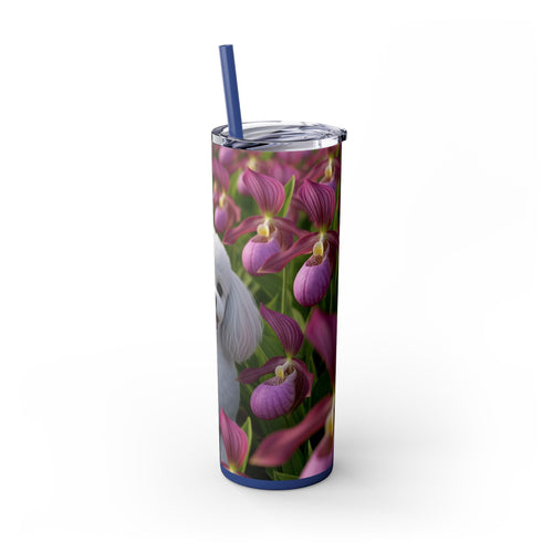 Skinny Tumbler with Straw – 20 oz Stainless Steel Cup