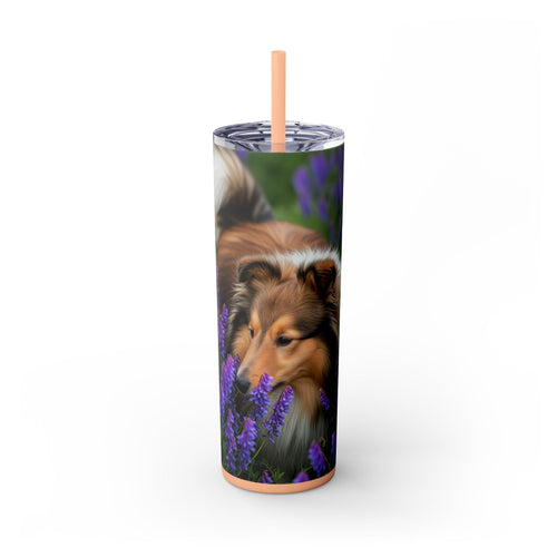 Skinny Tumbler with Straw – 20 oz Stainless Steel Cup