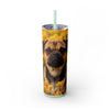 Skinny Tumbler with Straw – 20 oz Stainless Steel Cup