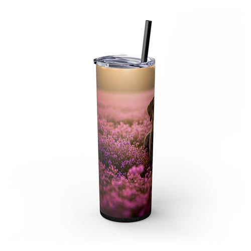 Skinny Tumbler with Straw – 20 oz Stainless Steel Cup