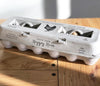 Henlay Laid Local Egg Cartons- Adorable Printed Vintage Design- 25, 90, or 250
