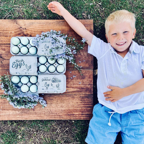 Split-Apart Egg Cartons - Securely Holds 6 or 12 Extra Large Eggs