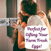 Split-Apart Egg Cartons - Securely Holds 6 or 12 Extra Large Eggs