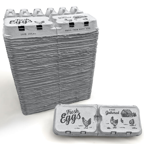 Split-Apart Egg Cartons - Securely Holds 6 or 12 Extra Large Eggs