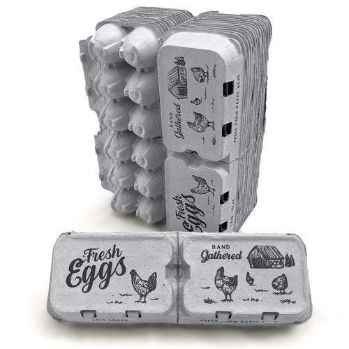 Split-Apart Egg Cartons - Securely Holds 6 or 12 Extra Large Eggs