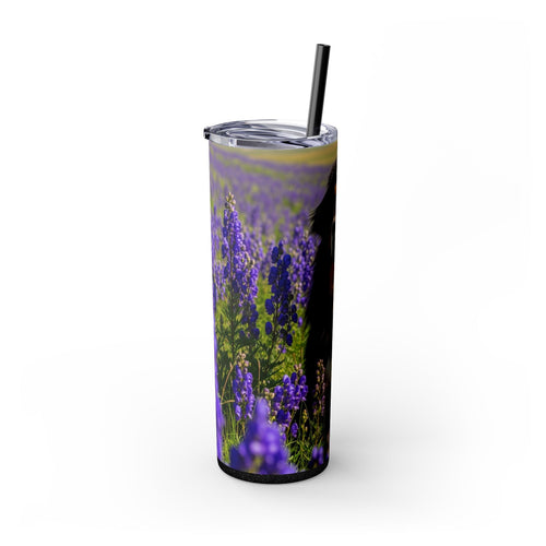 Skinny Tumbler with Straw – 20 oz Stainless Steel Cup