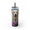 Skinny Tumbler with Straw – 20 oz Stainless Steel Cup