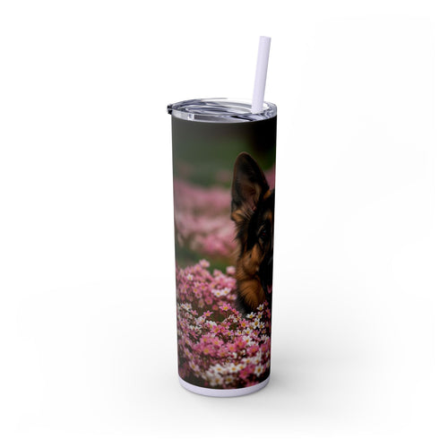 Skinny Tumbler with Straw – 20 oz Stainless Steel Cup