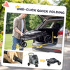 3 Wheel Pet Stroller with Easy One-Click Quick Fold, Mesh Window, Washable Cushion, for Medium Dogs