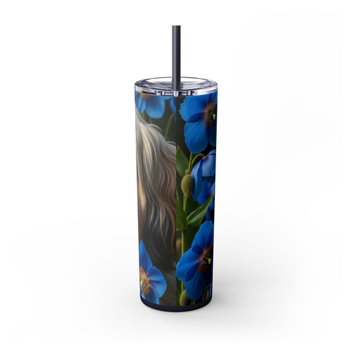 Skinny Tumbler with Straw – 20 oz Stainless Steel Cup