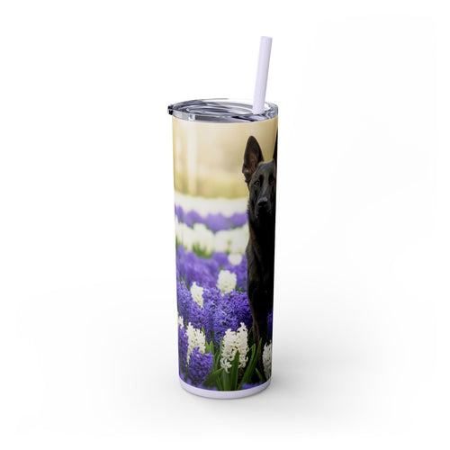 Skinny Tumbler with Straw – 20 oz Stainless Steel Cup