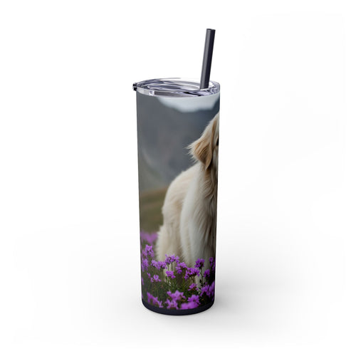 Skinny Tumbler with Straw – 20 oz Stainless Steel Cup