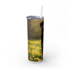 Skinny Tumbler with Straw – 20 oz Stainless Steel Cup