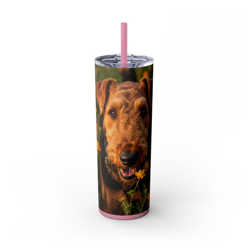 Skinny Tumbler with Straw – 20 oz Stainless Steel Cup