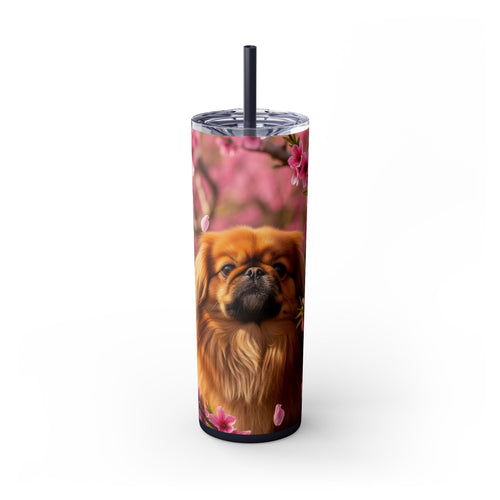 Skinny Tumbler with Straw – 20 oz Stainless Steel Cup