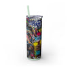 Skinny Tumbler with Straw – 20 oz Stainless Steel Cup