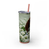 Skinny Tumbler with Straw – 20 oz Stainless Steel Cup