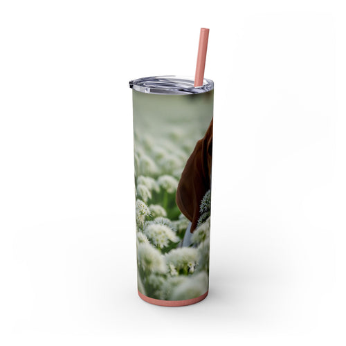 Skinny Tumbler with Straw – 20 oz Stainless Steel Cup