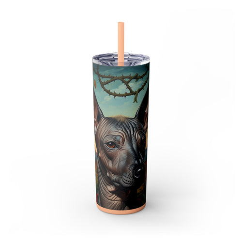 Skinny Tumbler with Straw – 20 oz Stainless Steel Cup