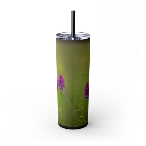 Skinny Tumbler with Straw – 20 oz Stainless Steel Cup