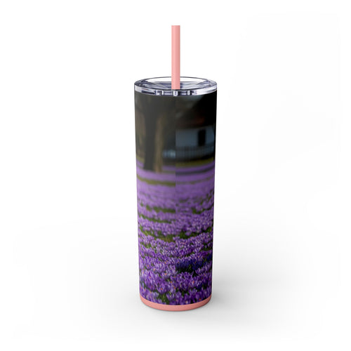 Skinny Tumbler with Straw – 20 oz Stainless Steel Cup