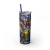 Skinny Tumbler with Straw – 20 oz Stainless Steel Cup