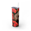 Skinny Tumbler with Straw – 20 oz Stainless Steel Cup