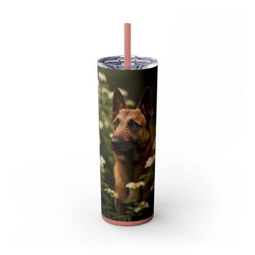 Skinny Tumbler with Straw – 20 oz Stainless Steel Cup