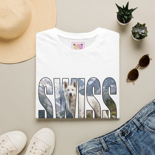 White Swiss Mountain Dog Tee Shirt