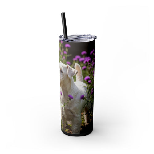 Skinny Tumbler with Straw – 20 oz Stainless Steel Cup