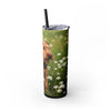 Skinny Tumbler with Straw – 20 oz Stainless Steel Cup