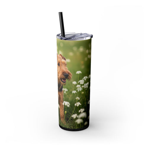 Skinny Tumbler with Straw – 20 oz Stainless Steel Cup